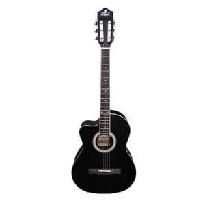 Pluto HW39-CL BK Left Handed Cutaway Acoustic Guitar